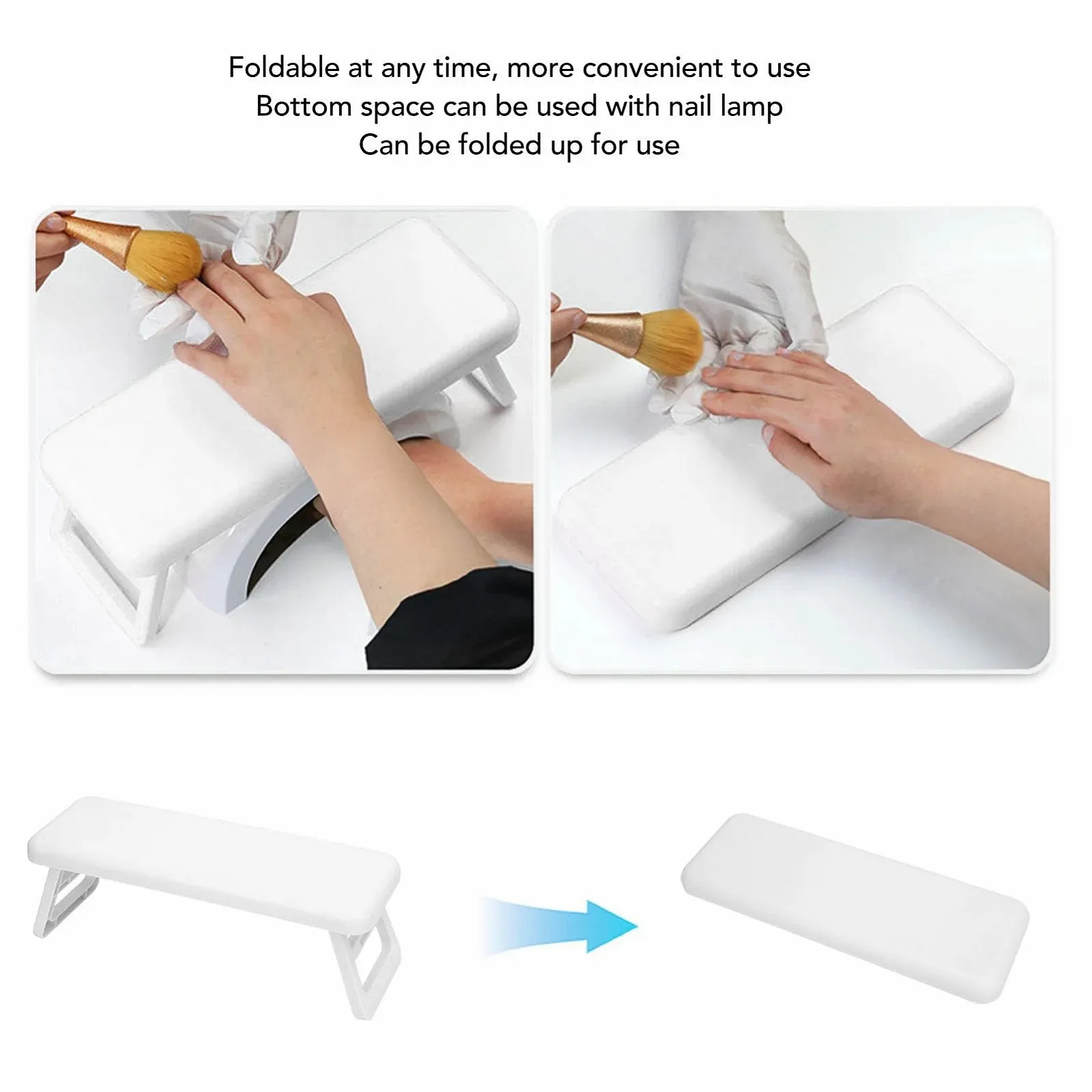 Підставка для рук майстра манікюру, складана підставка для рук для манікюру, професійна, фото №3
