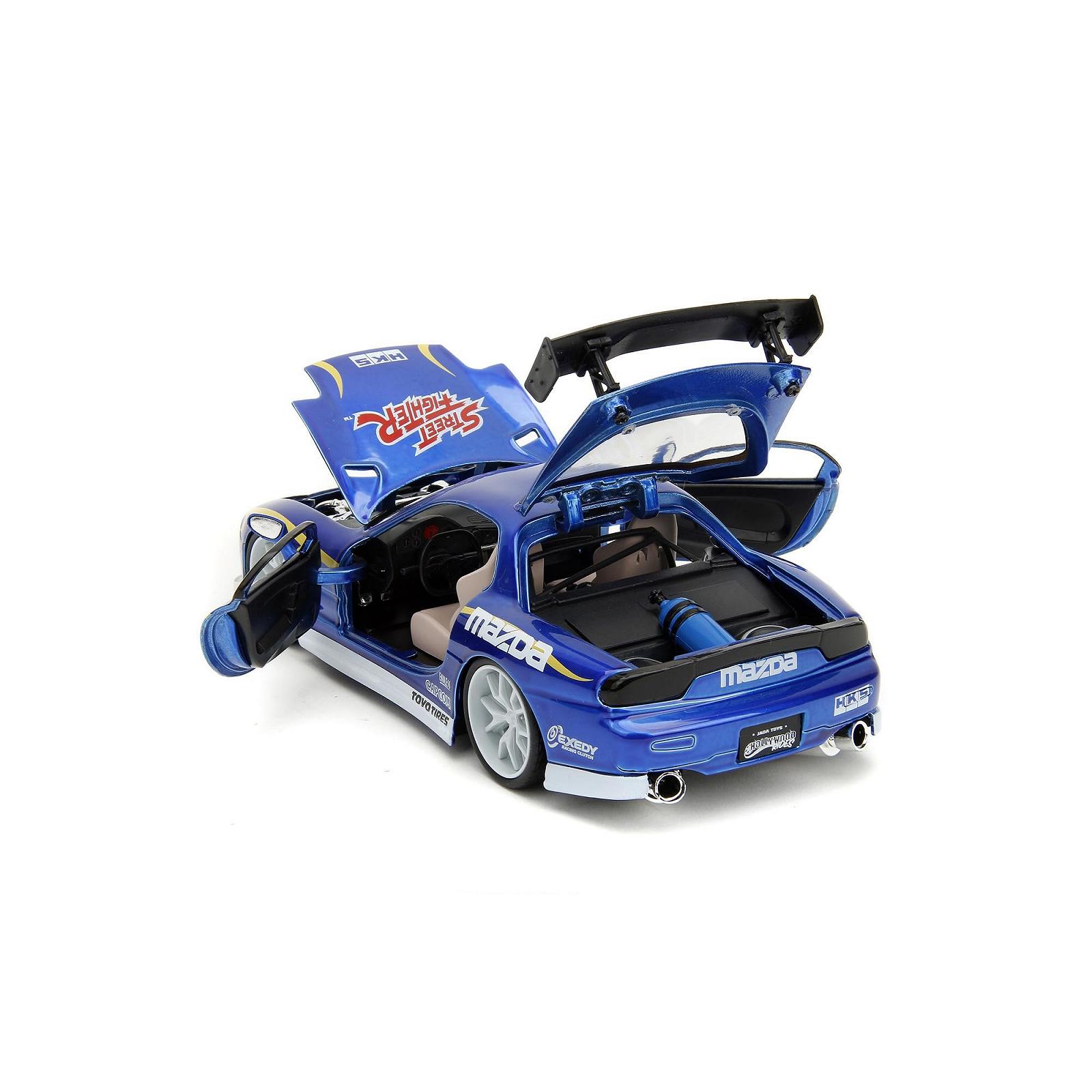 Фігурка Jada Toys Street Fighter Chun-Li з моделлю автомобіля 1993 Mazda RX-7 - Набір фігурки (6 см) та іграшкового автомобіля (20 см), фото №7