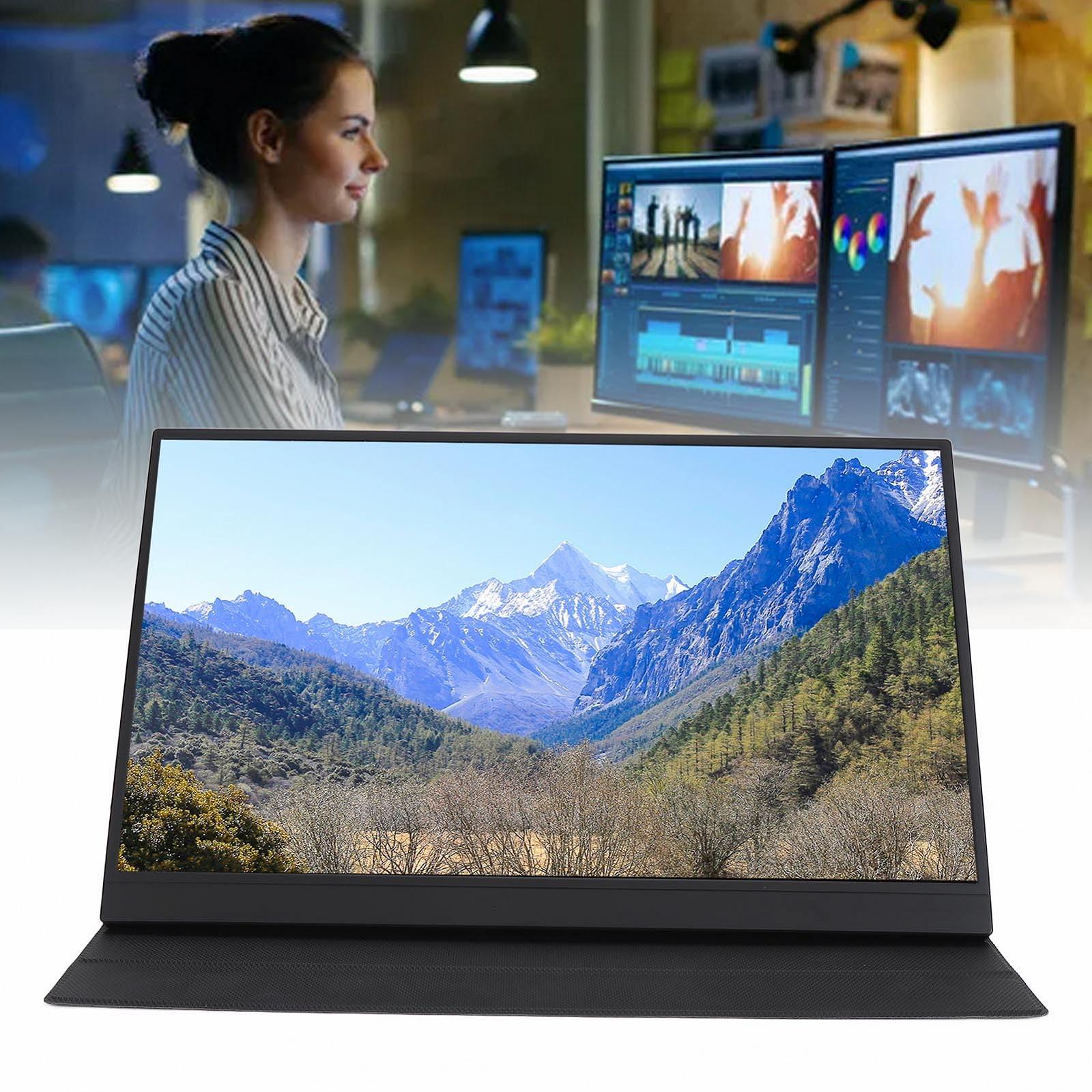 Портативний монітор Garsent 4K 17.3 дюймів 3840 x 2160p 100% RGB з підставкою і динаміками, фото №7