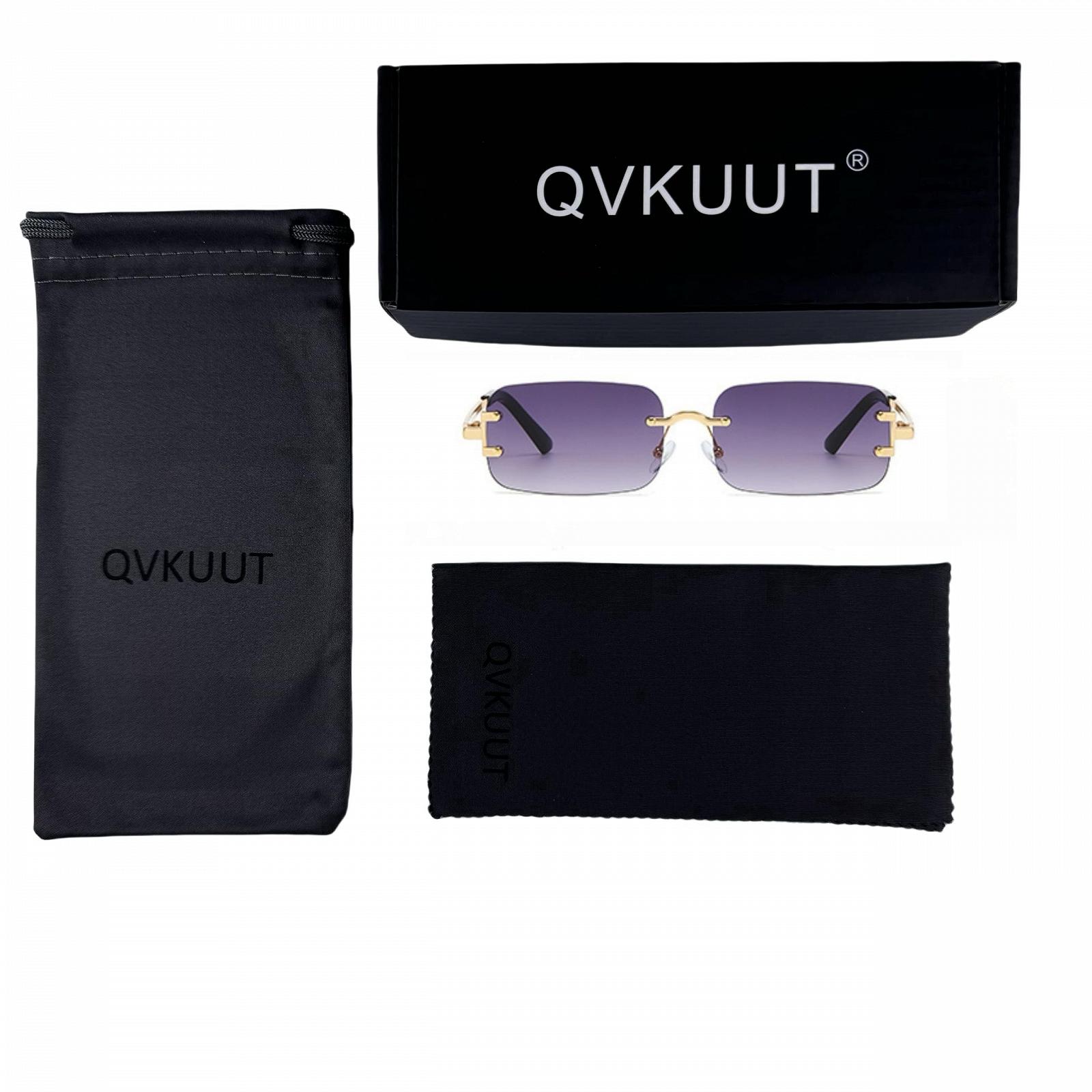 Солнцезащитные очки Retro Rectangular Без оправы, фото №4