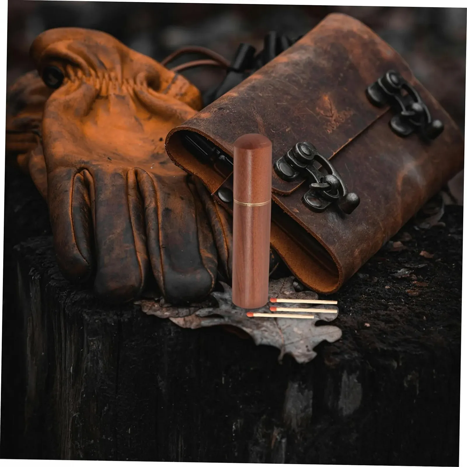 Коробка COOLHIYA, дерев'яна, контейнер для зберігання сірників, фото №6