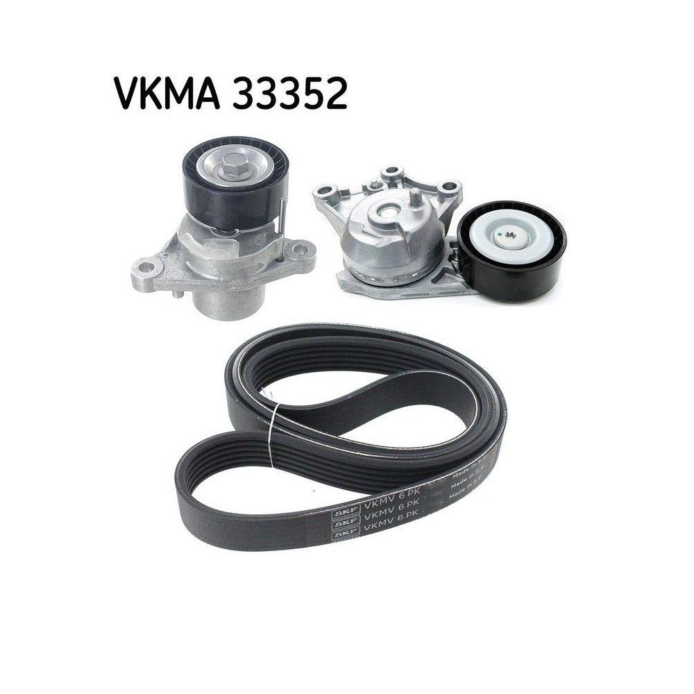 Комплект поліклинового ременя SKF VKMA 33352 для CITROËN PEUGEOT TOYOTA, фото №1