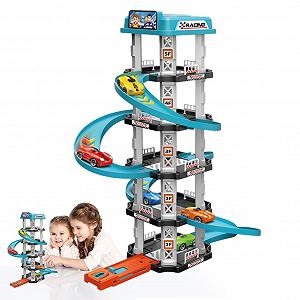 Игрушка Highway Garage Playset Образовательная 62-детали ABS Трек для гонок - Фото 1