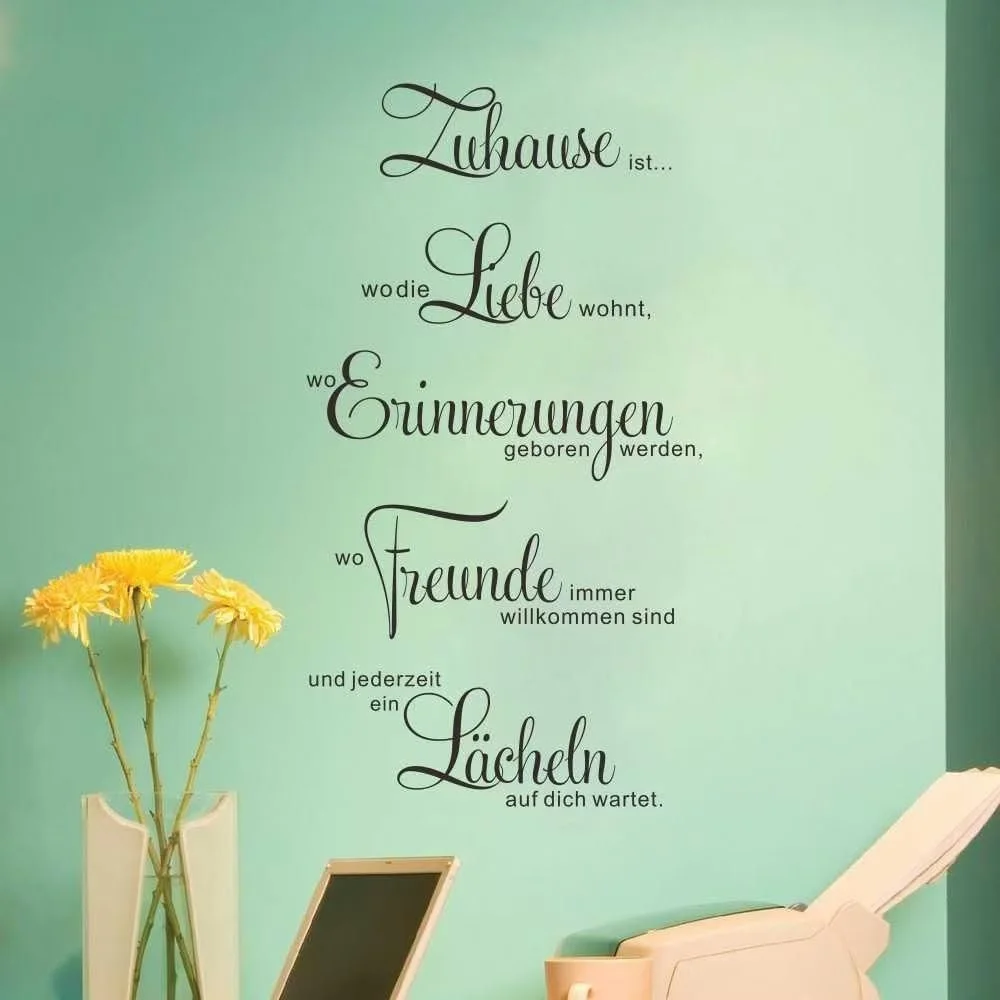 Наклейка на стіну Family Rules 35 x 67 см Чорна, фото №2