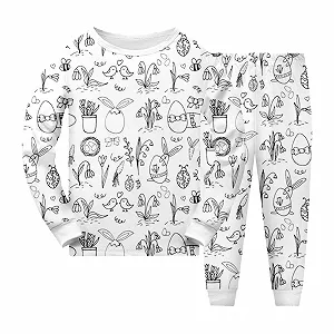 Пижама Easter для мальчиков, с длинными рукавами - Фото 1