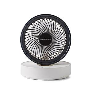 Вентилятор Morphy Richards Airflex 820003, портативный, USB, перезаряжаемый, до 17 часов, складной, 3 скорости, сенсорная панель, регулируемый наклон, тихий, настенный - Фото 1