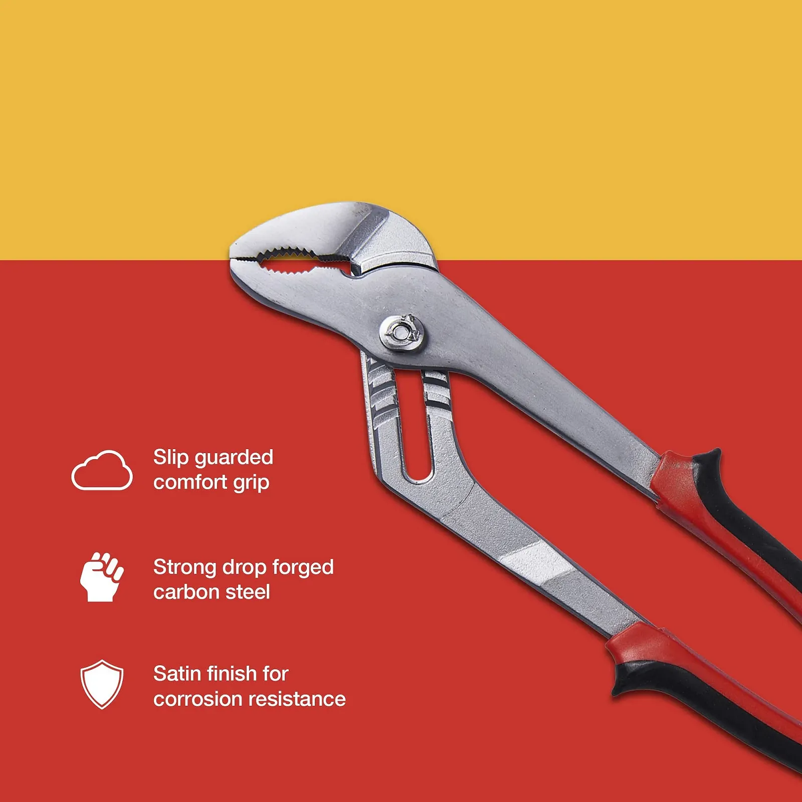 Плоскогубцы Amtech B1350 с двойными ручками, 30 см, фото №3 Плоскогубцы Amtech B1350 с двойными ручками, 30 см, фото №3