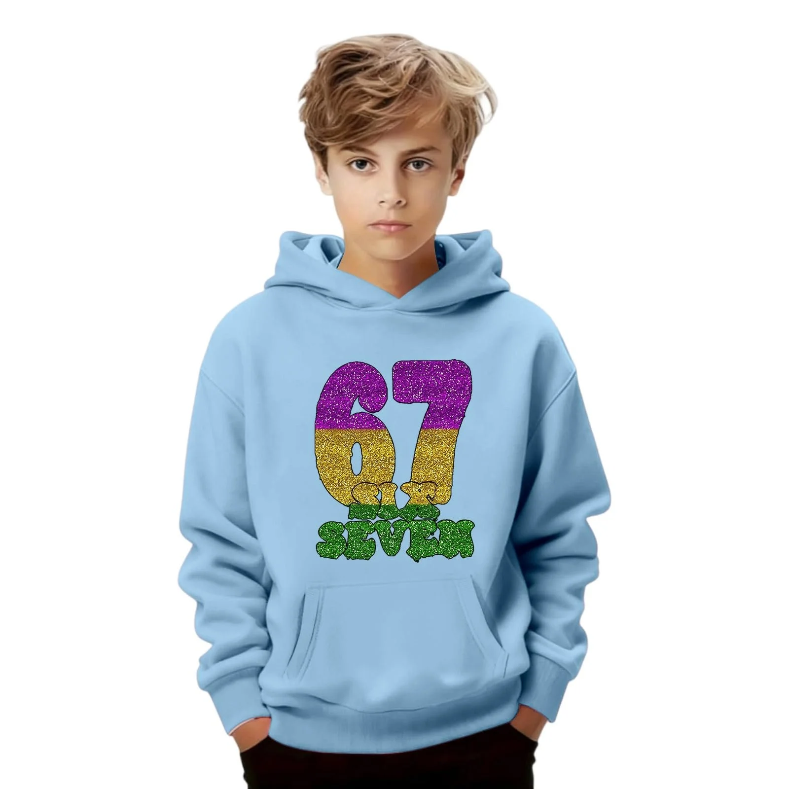 Худи Дышащая Удобная Толстовка для Девочек Повседневная Теплая Модная Спортивная Толстовка с Капюшоном для Игр и Школы Лонгслив Свитшот, фото №5