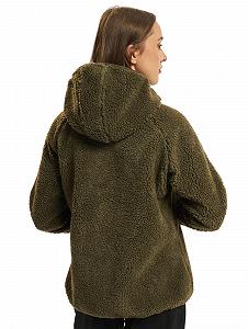 Флісова куртка з капюшоном Brandit Teddy зимова жіноча synthetic.ua - Фото 1