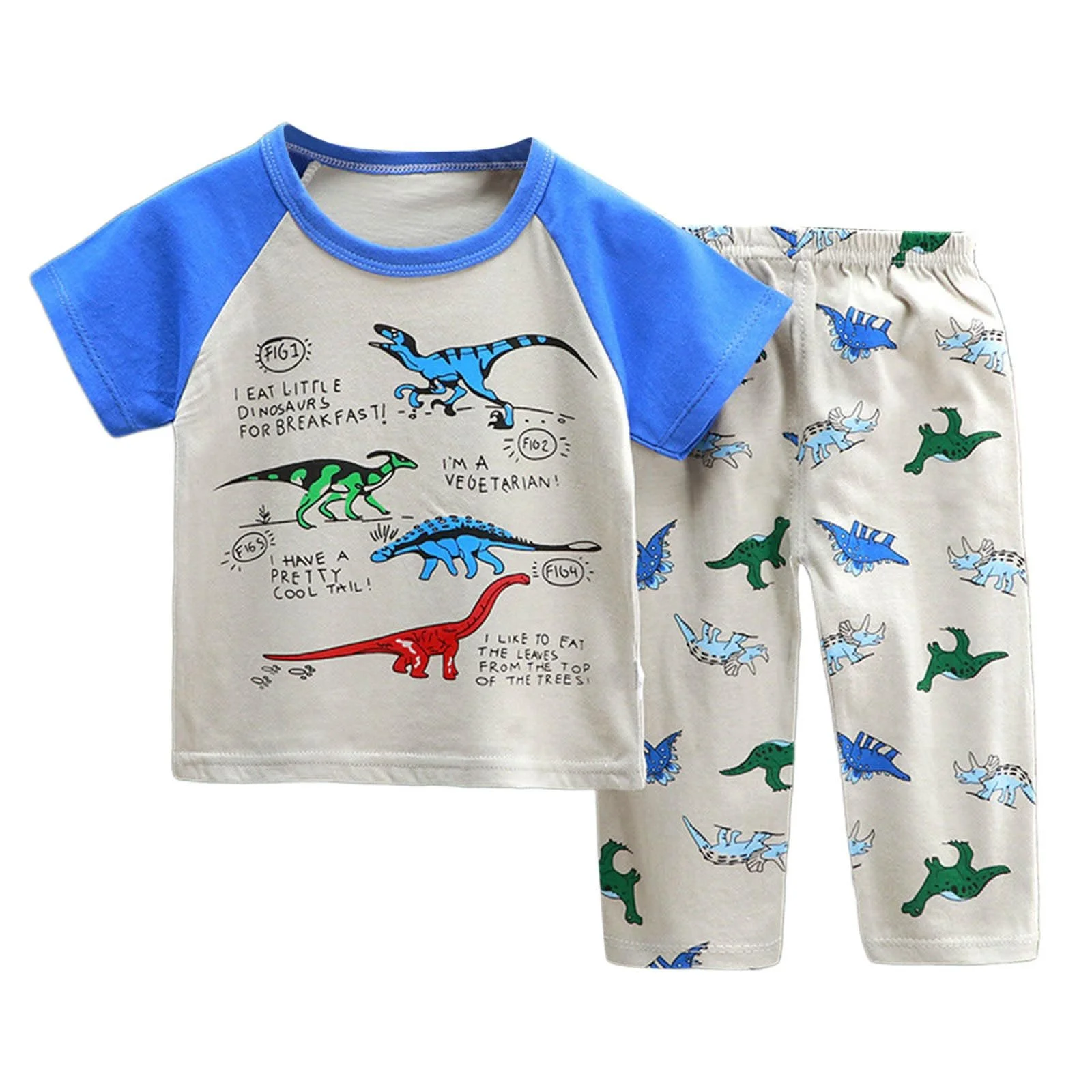 Комплект піжами для хлопчиків та дівчаток - Коротка літня затишна піжама, фото №1 Комплект піжами для хлопчиків та дівчаток - Коротка літня затишна піжама, фото №1