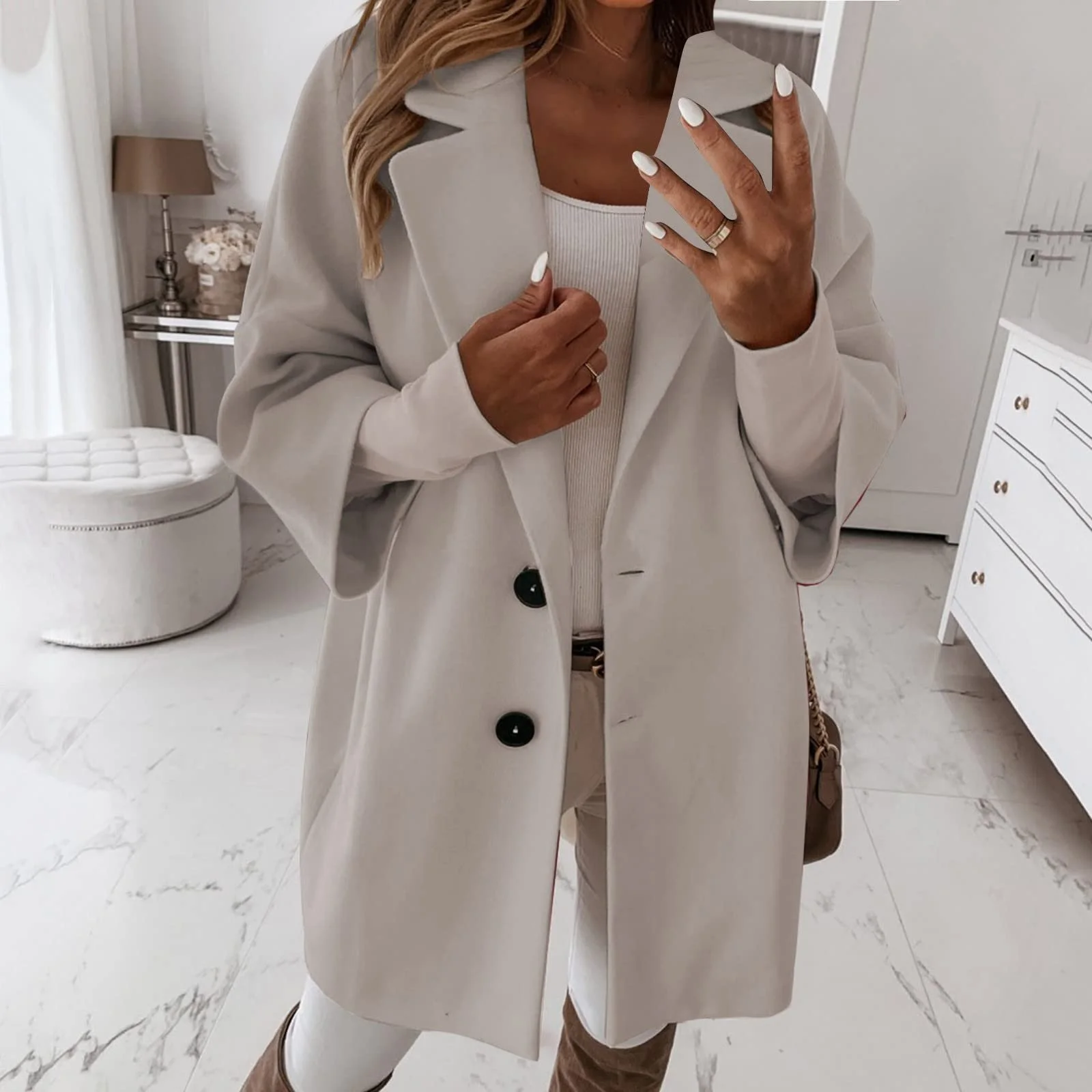 Коротке пальто Жіноче вовняне з рукавом, фото №3 Коротке пальто Жіноче вовняне з рукавом, фото №3