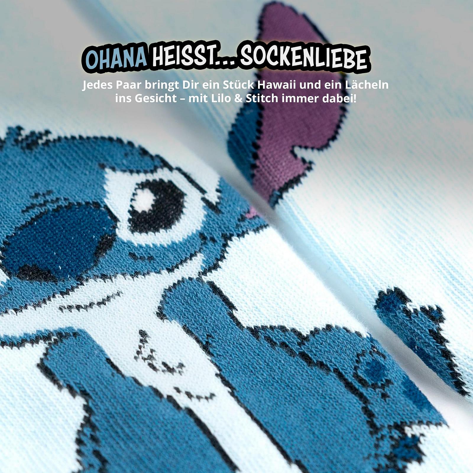 Носки United Labels Disney Lilo & Stitch 38-43 Голубой, 5 пар, фото №4