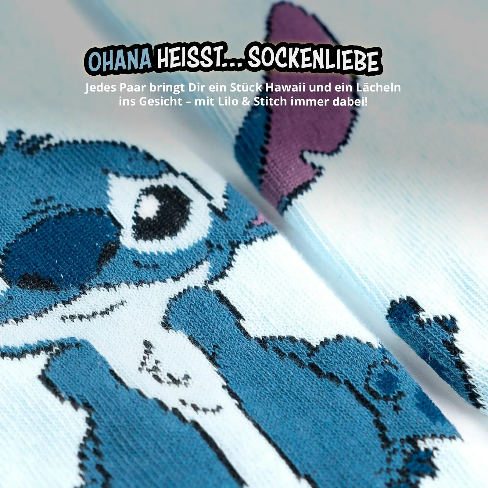 Шкарпетки United Labels Disney Lilo & Stitch 38-43 Блакитний, 5 пар, фото №4