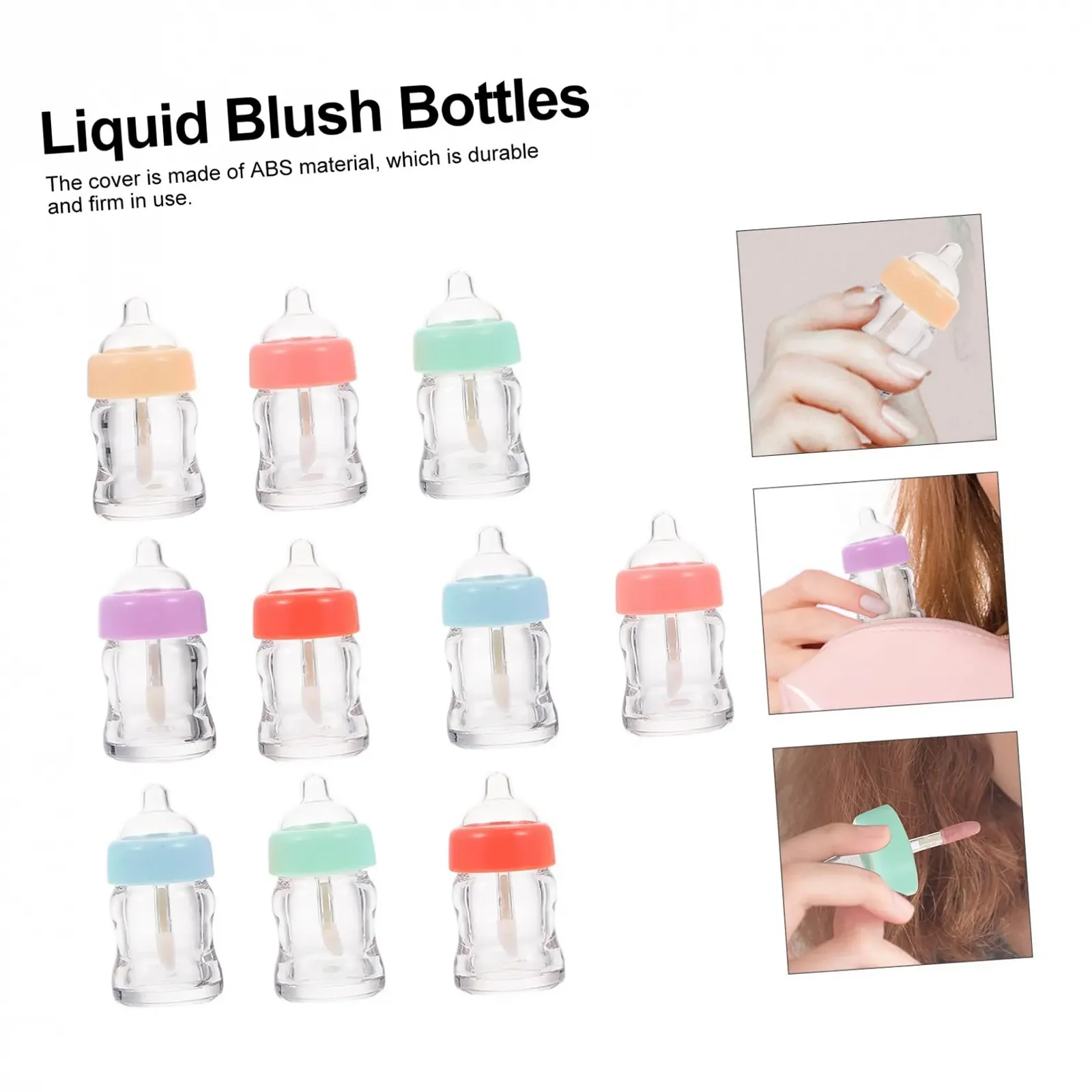 Блиск для губ MERRYHAPY 10St Flasche Прозорий, фото №6