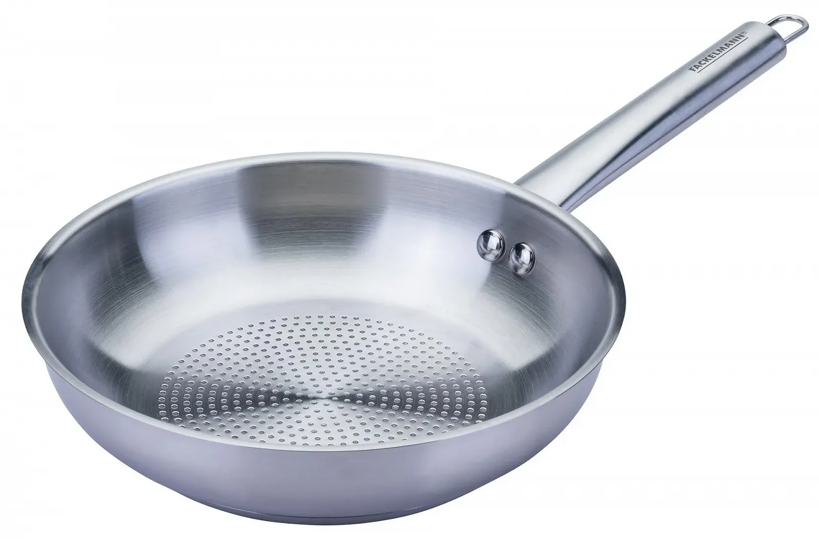 Сковорода FACKELMANN с овальной ручкой, диаметр 20 см, из высококачественной нержавеющей стали, фото №1