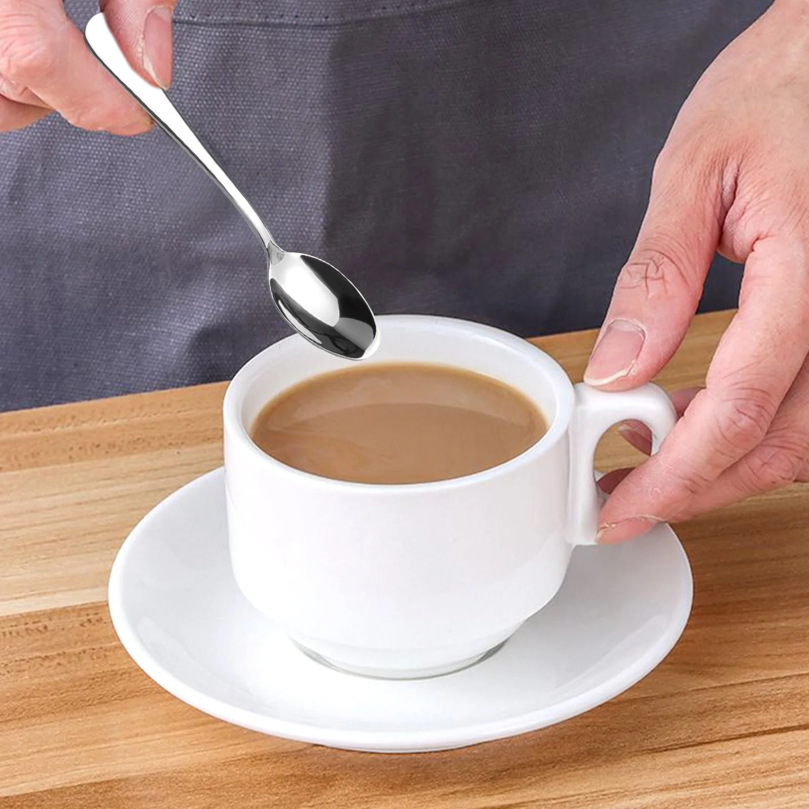 Ложки кавові Набір з 12 штук, нержавіюча сталь, 10.5 см, фото №3 Ложки кавові Набір з 12 штук, нержавіюча сталь, 10.5 см, фото №3