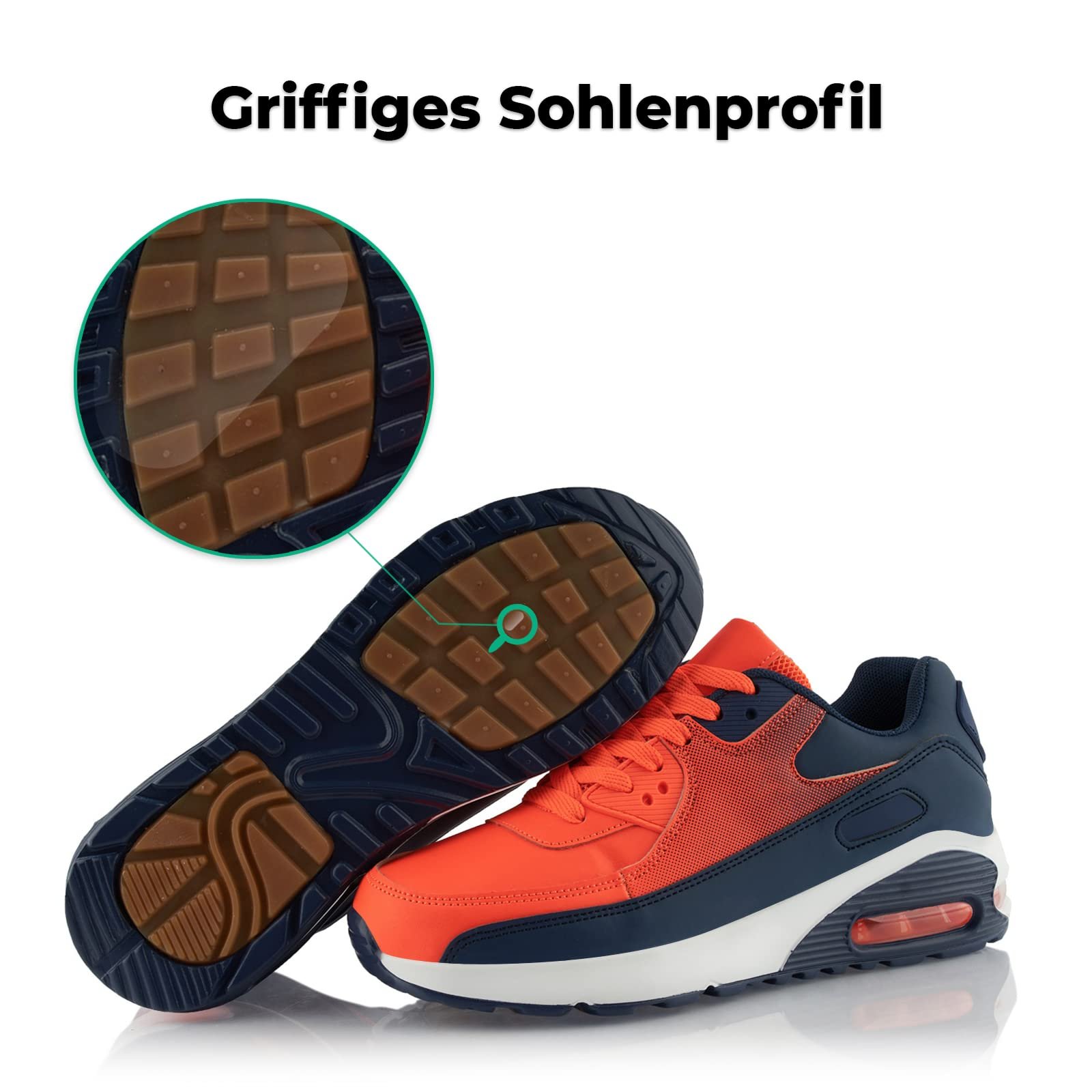 Кросівки Fusskleidung® Unisex, Спортивне взуття з амортизацією, Легкі бігові кросівки, фото №4