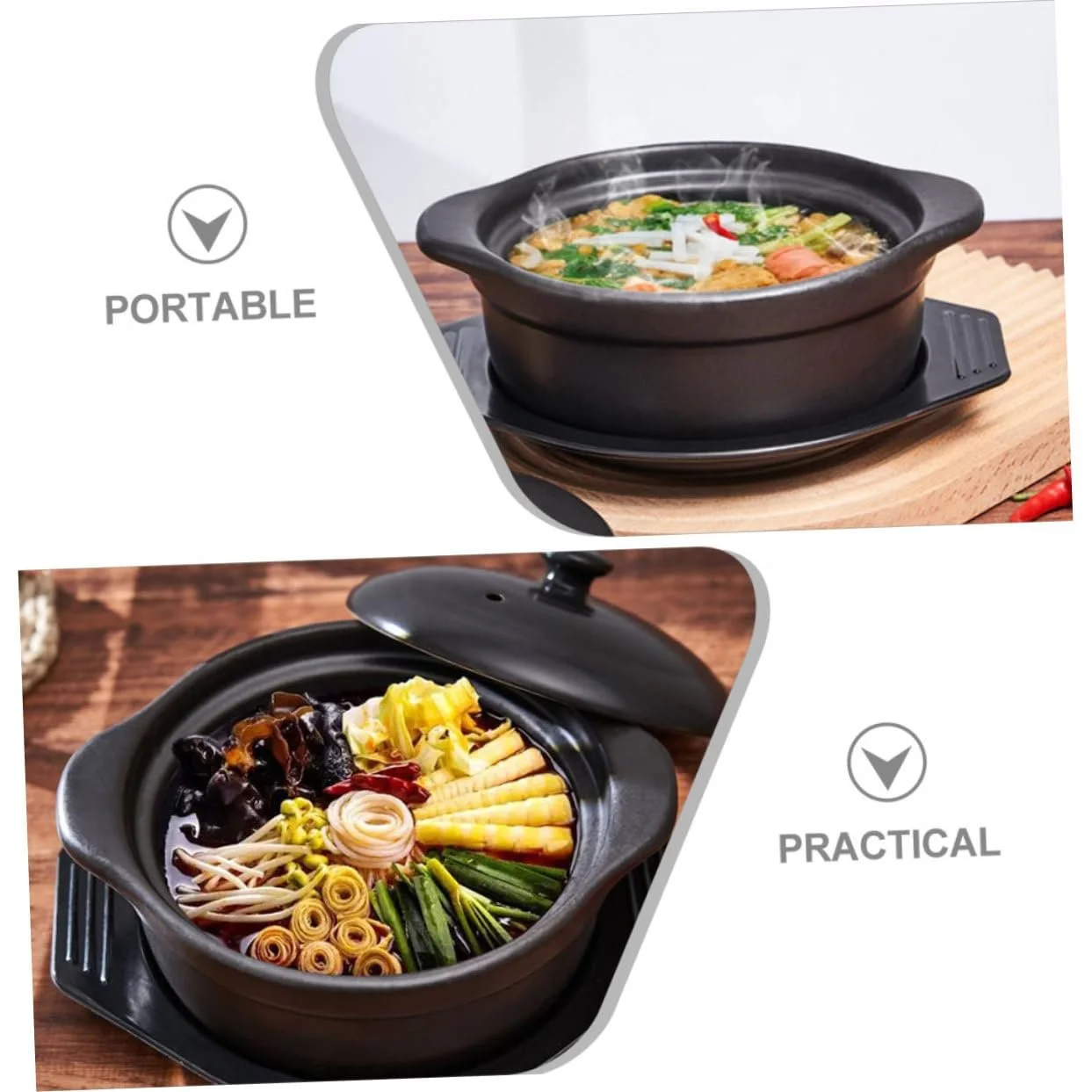 Кастрюля керамическая NOLITOY С крышкой Антипригарная, фото №7 Кастрюля керамическая NOLITOY С крышкой Антипригарная, фото №7