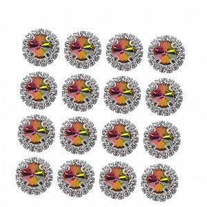 Стразы Плоские Круглые Для Рукоделия 20 штук Разноцветные кристаллы для декора стола для свадеб и вечеринок Изготовление украшений Аксессуары для самоделок - Фото 1