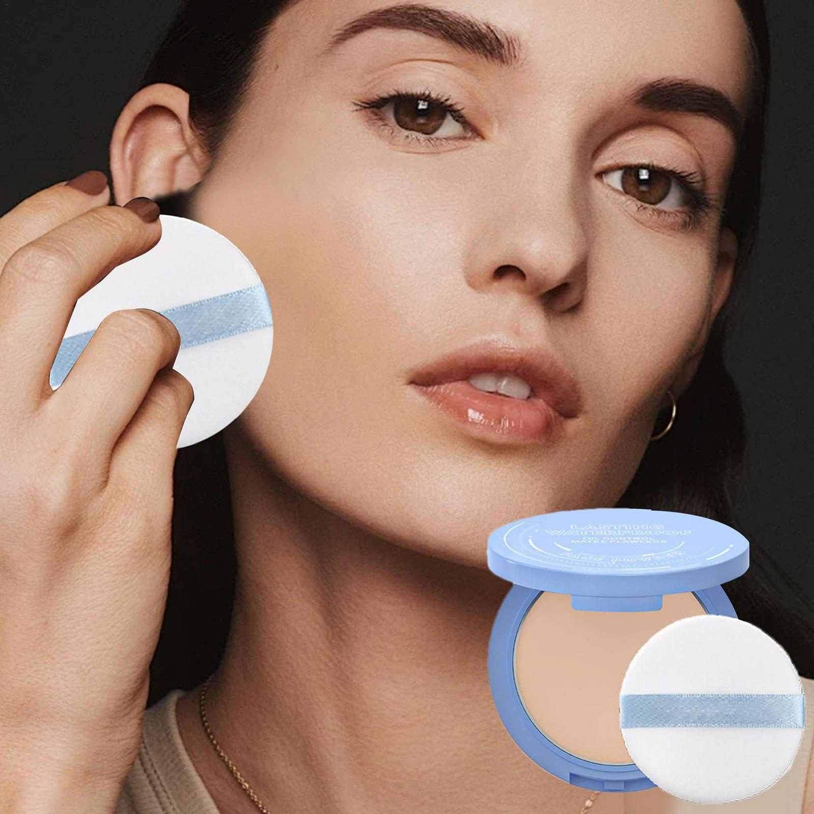 Пудра HUNJHYC Oil-control Nude Makeup Matte Matting Компактна Пудра, фото №3