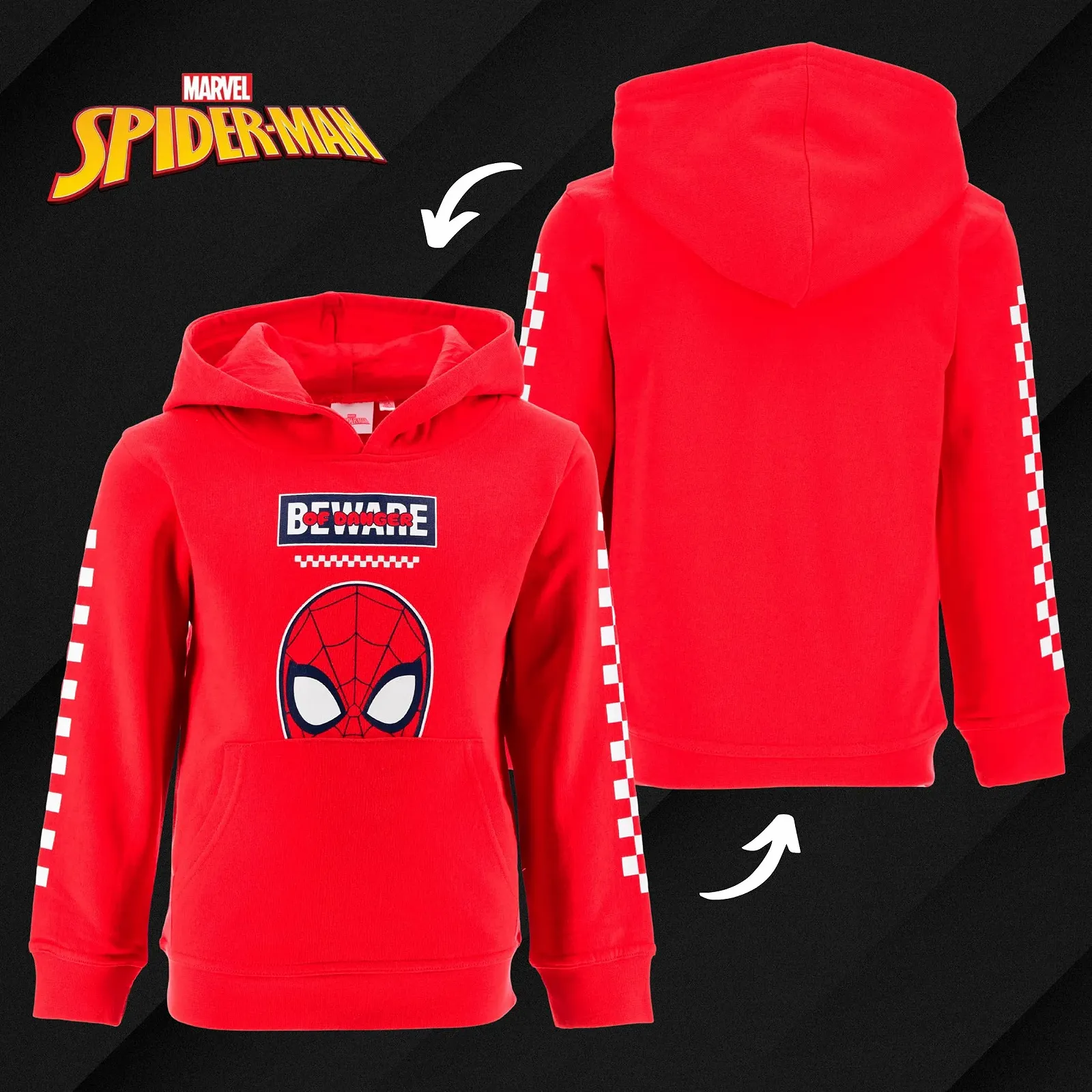 Худі Marvel Людина-павук для хлопчиків, дитяча толстовка, фото №8