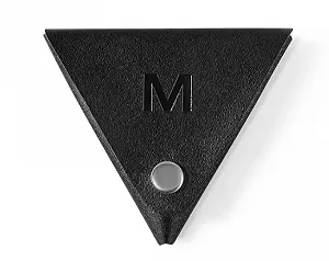 Чорна монетниця-гаманець, 10×10 см, на кнопці - Фото 1