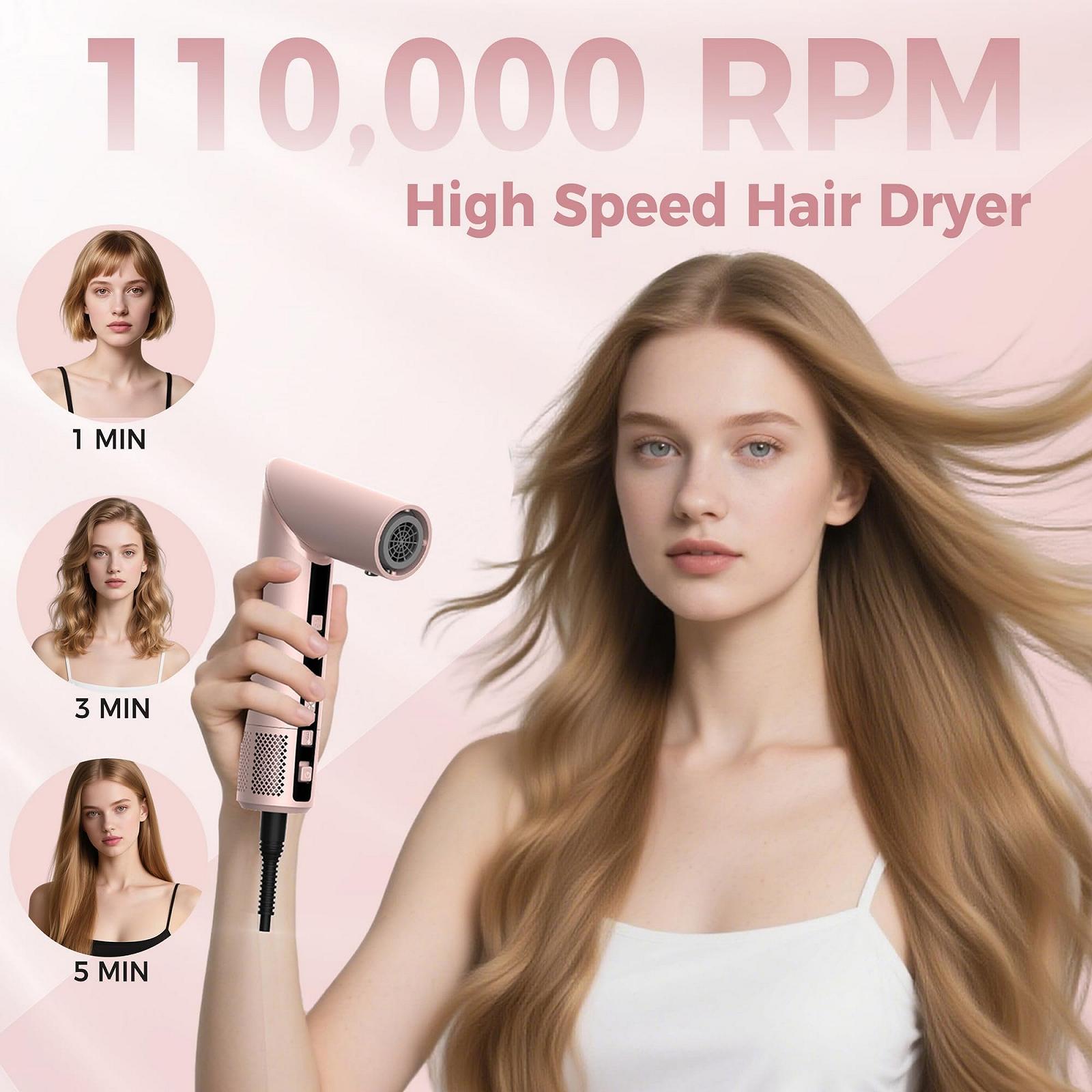 Стайлер для волосся MogaWave Pro Air Styler 8 в 1 1400 W 110,000 RPM з дифузором та плойкою, фото №5 Стайлер для волосся MogaWave Pro Air Styler 8 в 1 1400 W 110,000 RPM з дифузором та плойкою, фото №5