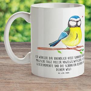 Дитяча Кружка Mr. & Mrs. Panda Синиця - Великодні Подарунки synthetic.ua - Фото 1