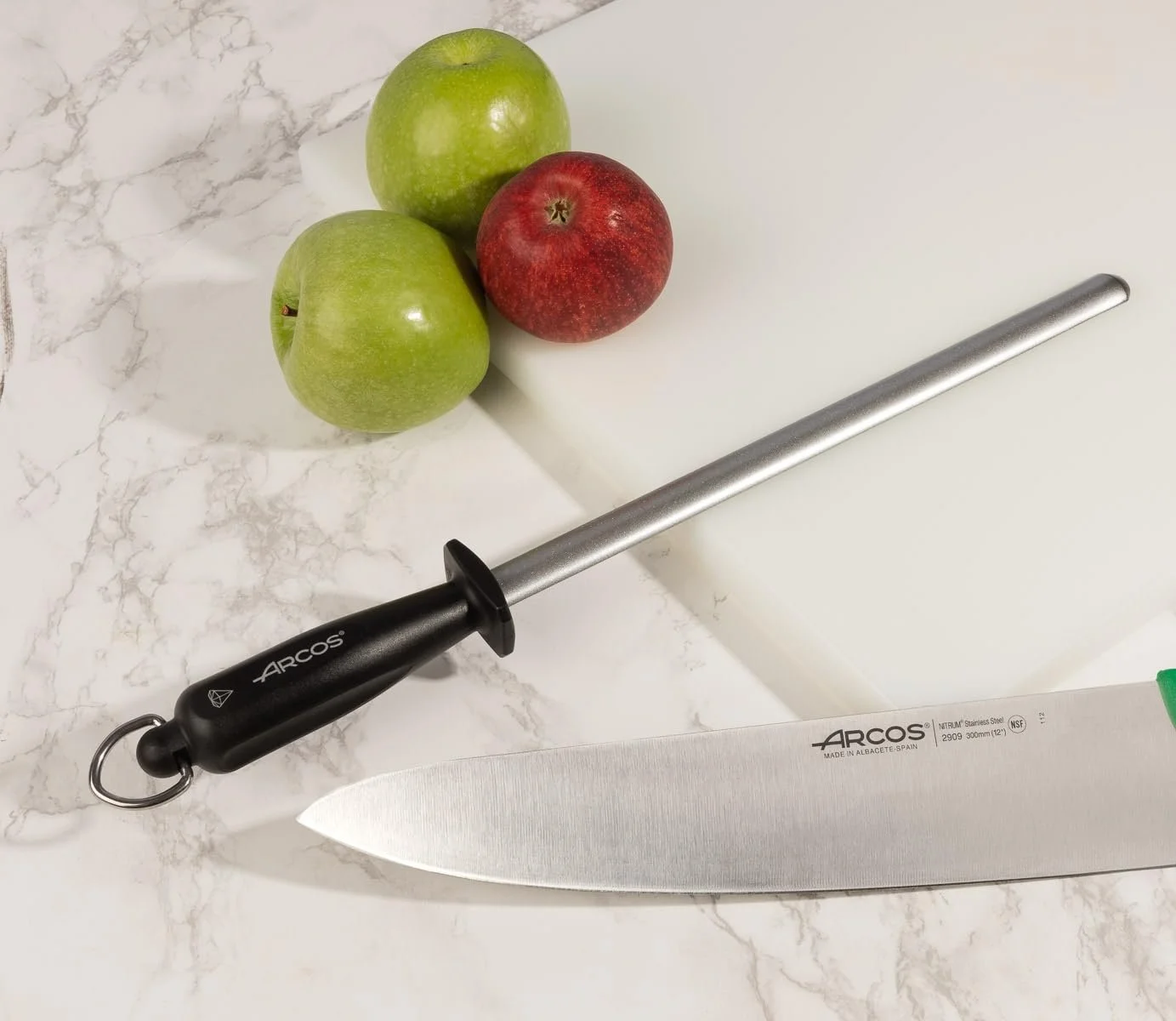 Мусат ARCOS Chaira 280 мм хромированная углеродистая сталь Черный, фото №5