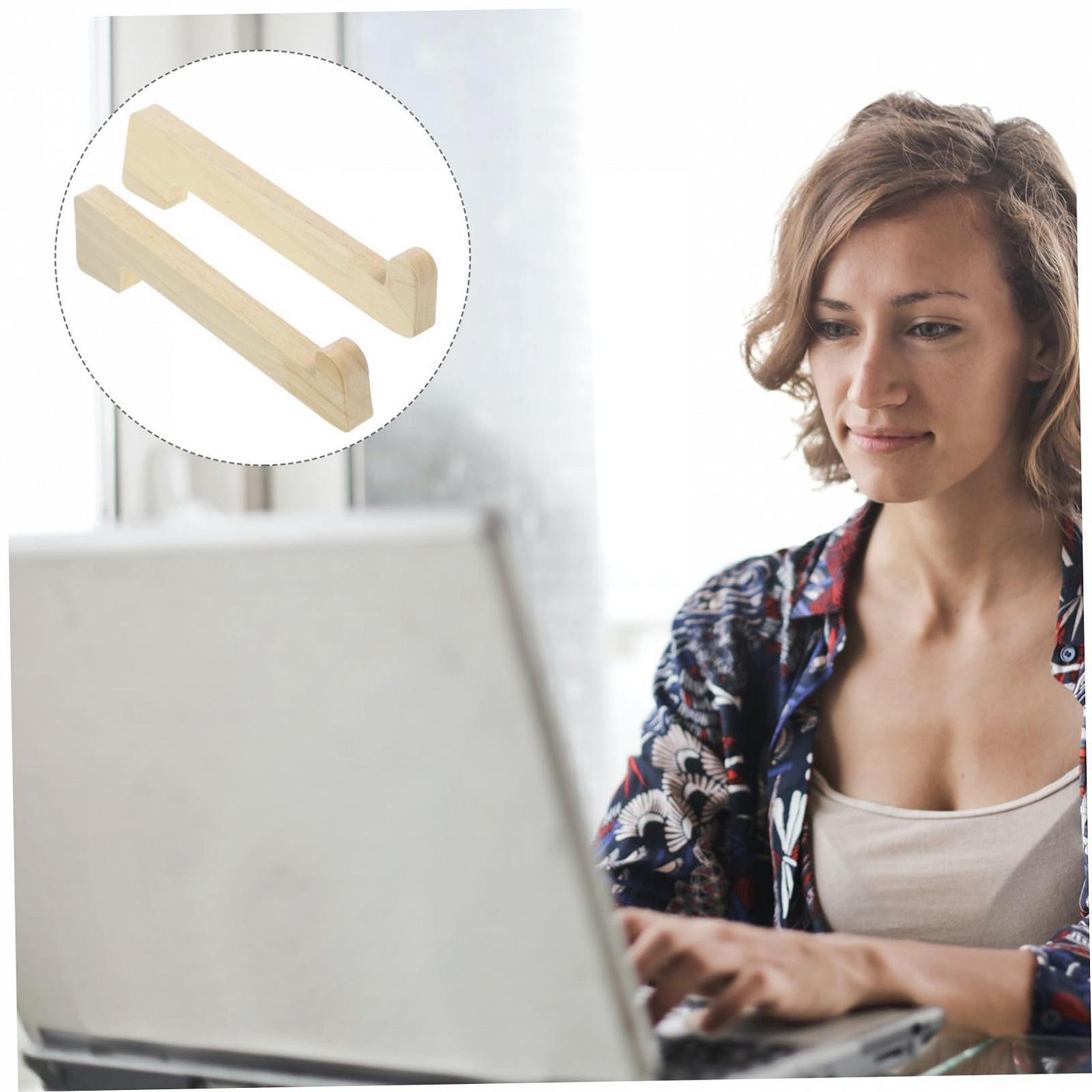 Підставка для ноутбука Деревʼяна Настільна модель 2 шт, фото №4 Підставка для ноутбука Деревʼяна Настільна модель 2 шт, фото №4