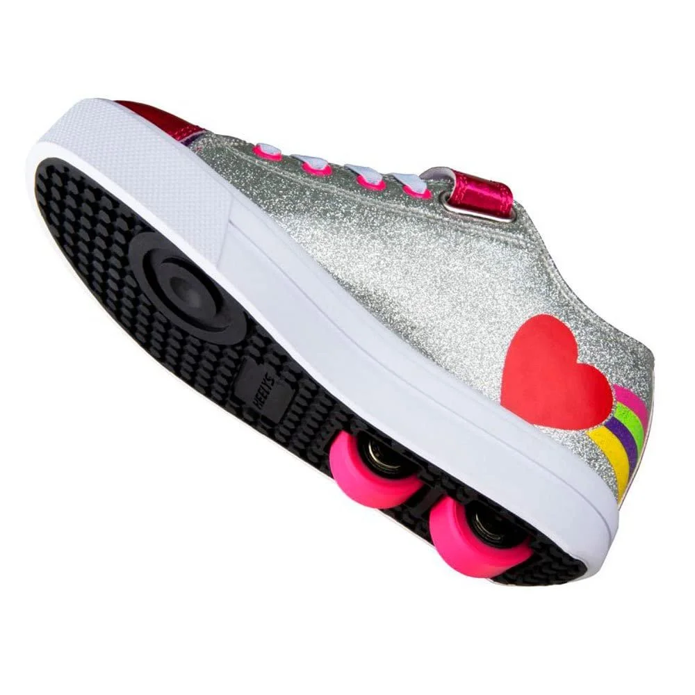 Обувь на колесах Heelys Silver Rainbow Heart EU, фото №4 Обувь на колесах Heelys Silver Rainbow Heart EU, фото №4