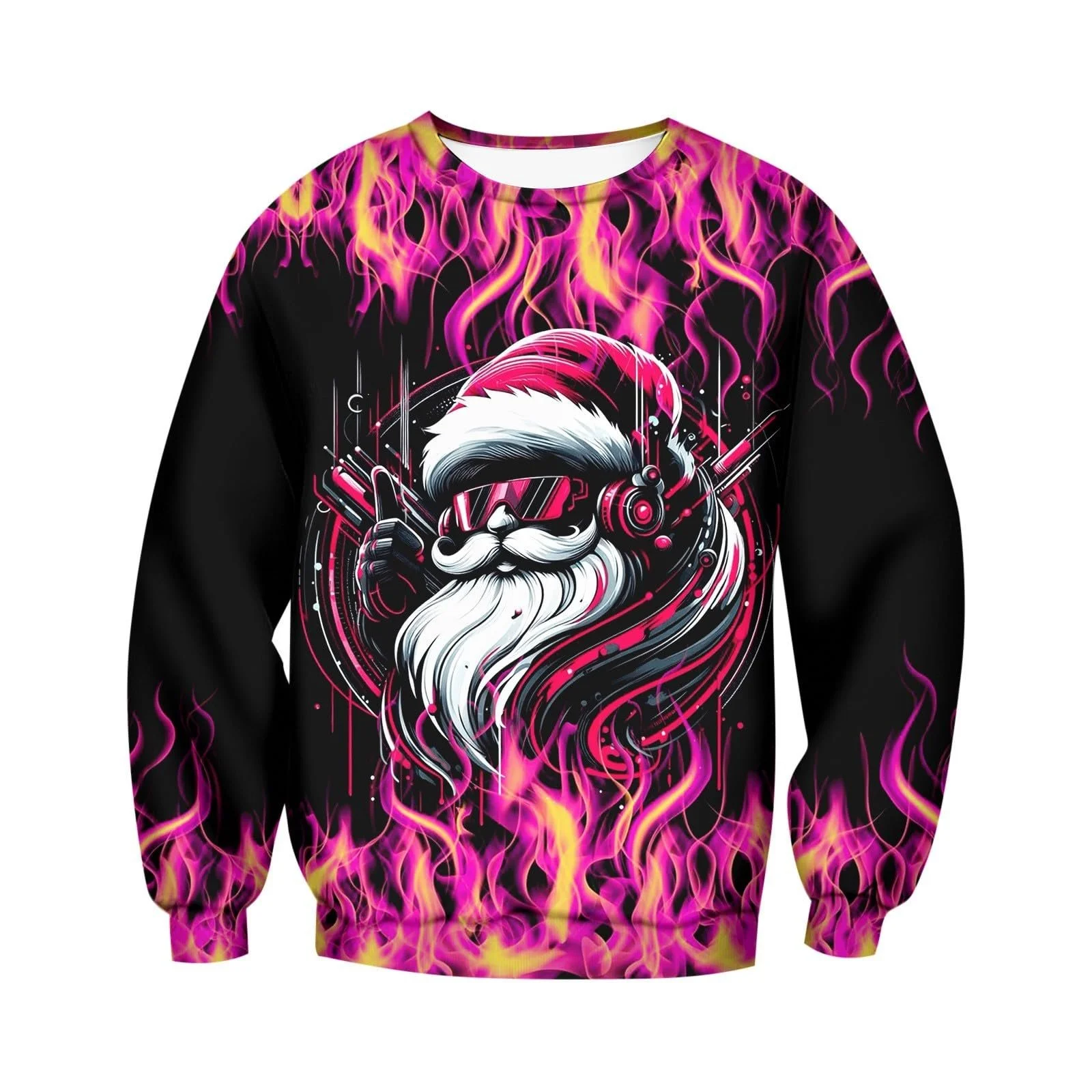 Джемпер детский pvucpot для мальчиков, рождественский, теплый - детский свитшот с мотивом Санты - милый, удобный и праздничный подарок для зимних дней, фото №4