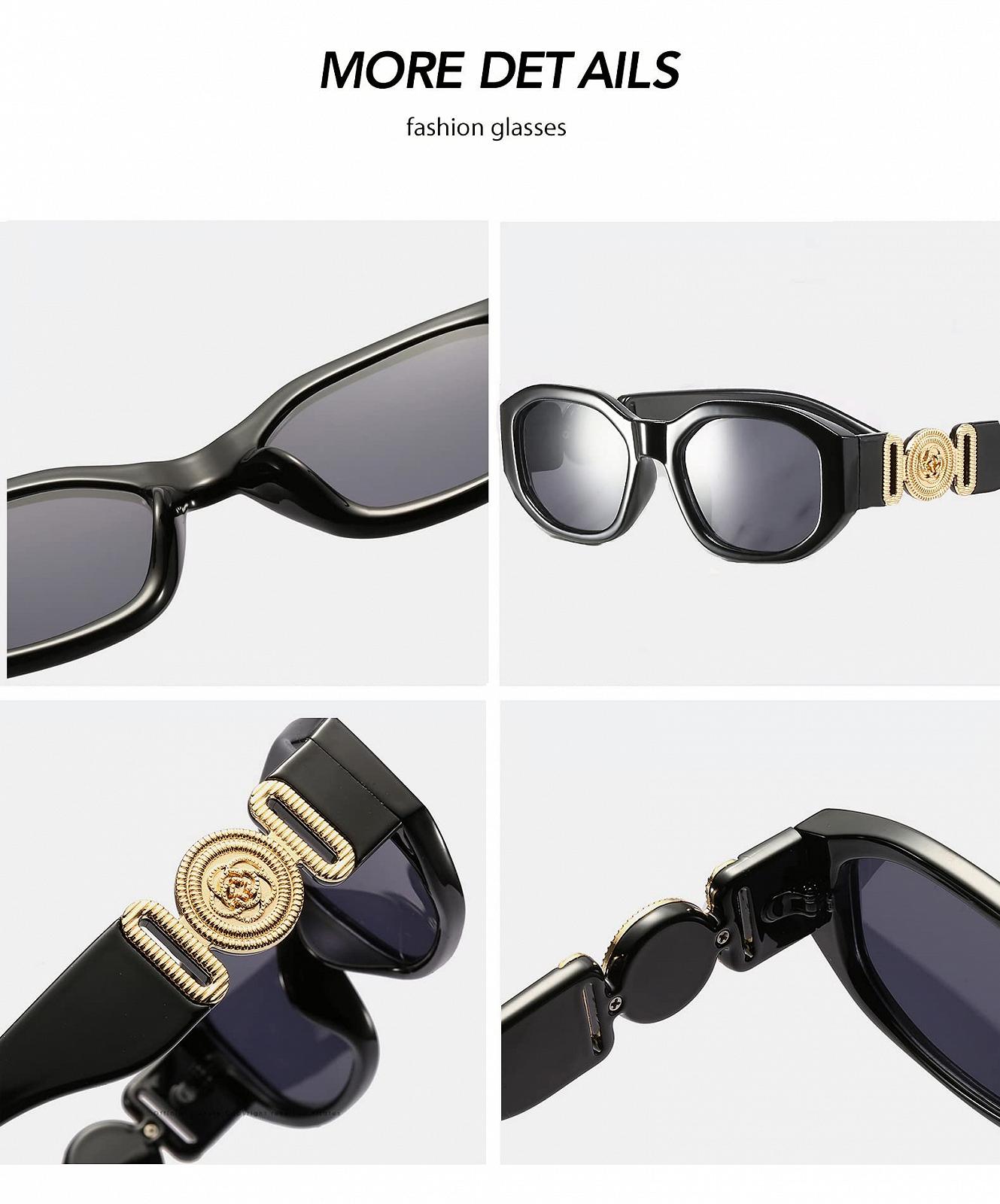 Модні прямокутні сонцезахисні окуляри OSAGAMA для жінок і чоловіків, вінтажні незвичайні, фото №5 Модні прямокутні сонцезахисні окуляри OSAGAMA для жінок і чоловіків, вінтажні незвичайні, фото №5