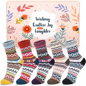 Вовняні шкарпетки AUGOLA, 5 пар, зимові термошкарпетки, розмір 35-41 - Фото 1