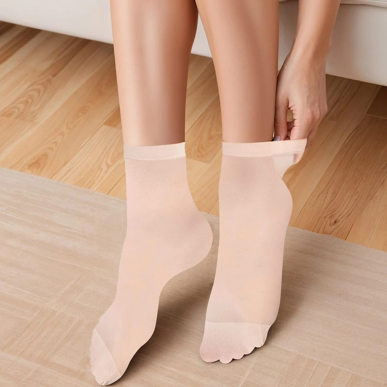 Шкарпетки Нейлонові JIEYAO 10 пар Жіночі 20D Тонкі, Універсальний розмір, фото №7 Шкарпетки Нейлонові JIEYAO 10 пар Жіночі 20D Тонкі, Універсальний розмір, фото №7