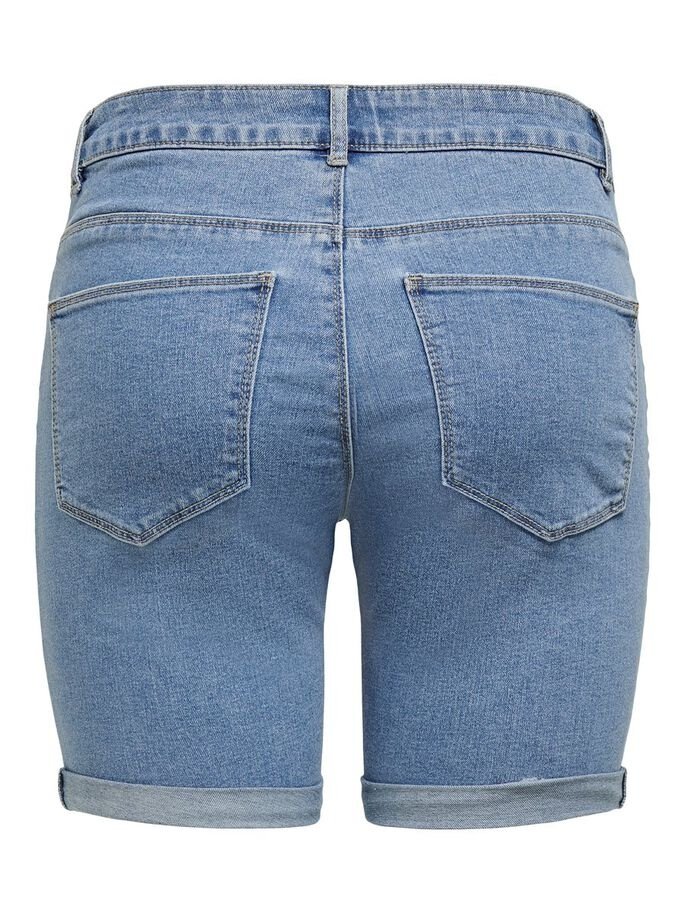 Шорты ONLY ANNE K MID LONG SHORTS BJ15268-1 Светло-голубой деним XS, фото №4