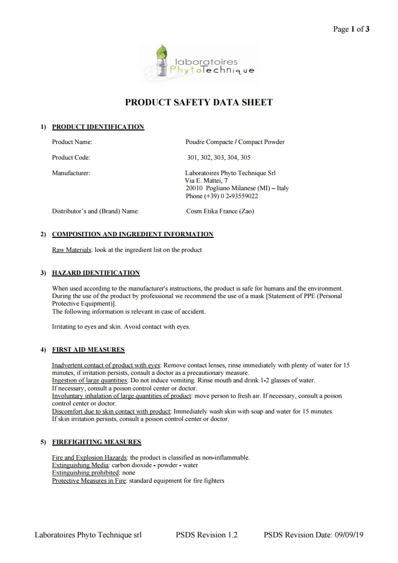 Пудра ZAO Refill № 303 Абрикосовий беж 9 г, фото №3