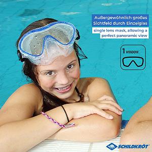 Маска для плавання Schildkröt Fun Sports Tahiti Junior 4+ в блістері, синя synthetic.ua - Фото 1
