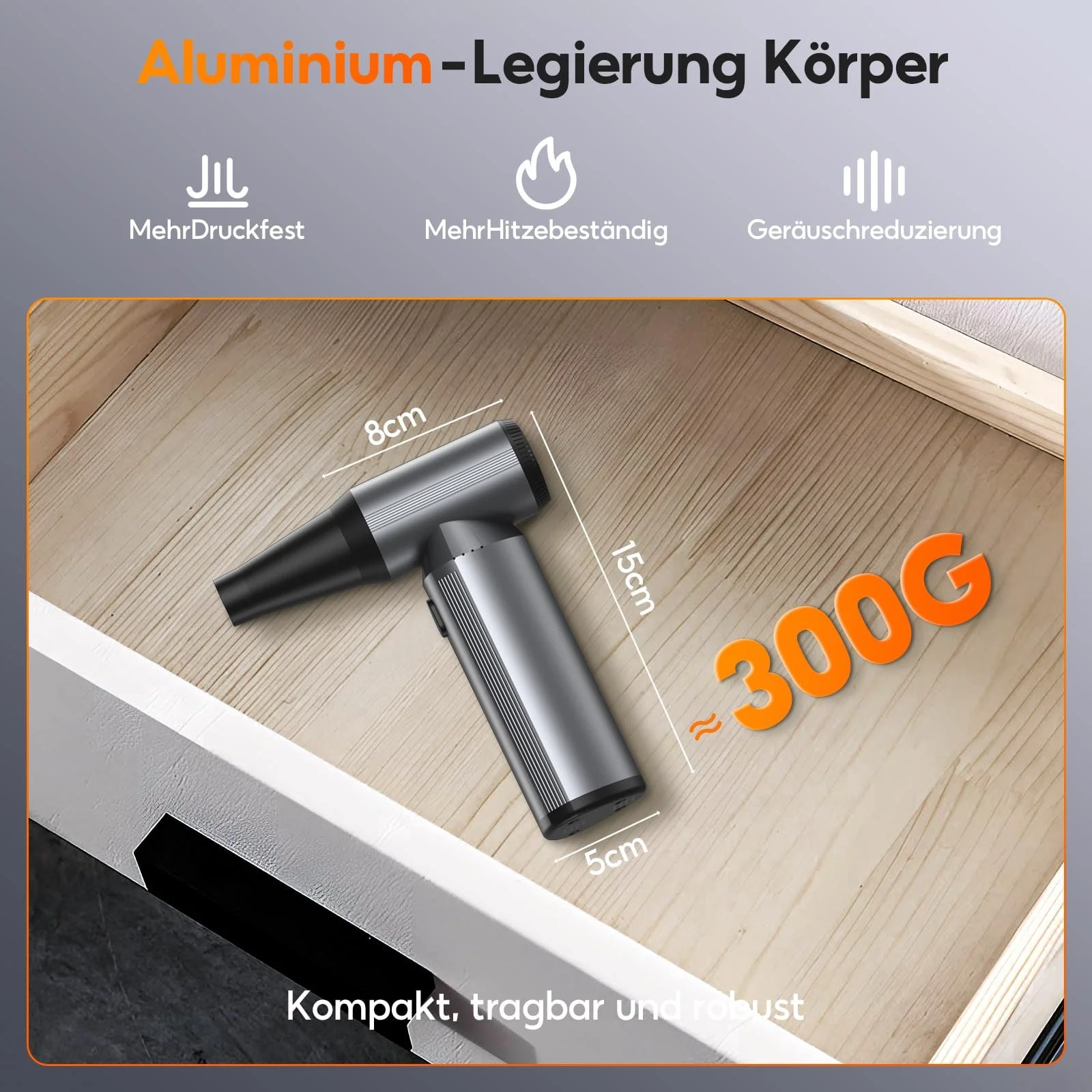 Електрична повітродувка FLOWood 3 швидкості 200,000 об/хв 10000 мАг Aluminium, фото №7 Електрична повітродувка FLOWood 3 швидкості 200,000 об/хв 10000 мАг Aluminium, фото №7