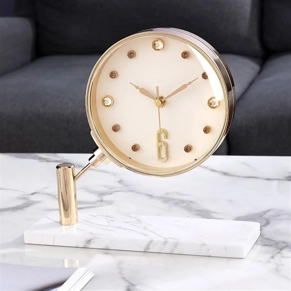 Настольные часы Aioneer, простые, тихие, не тикающие, из сплава, фото №7 Настольные часы Aioneer, простые, тихие, не тикающие, из сплава, фото №7