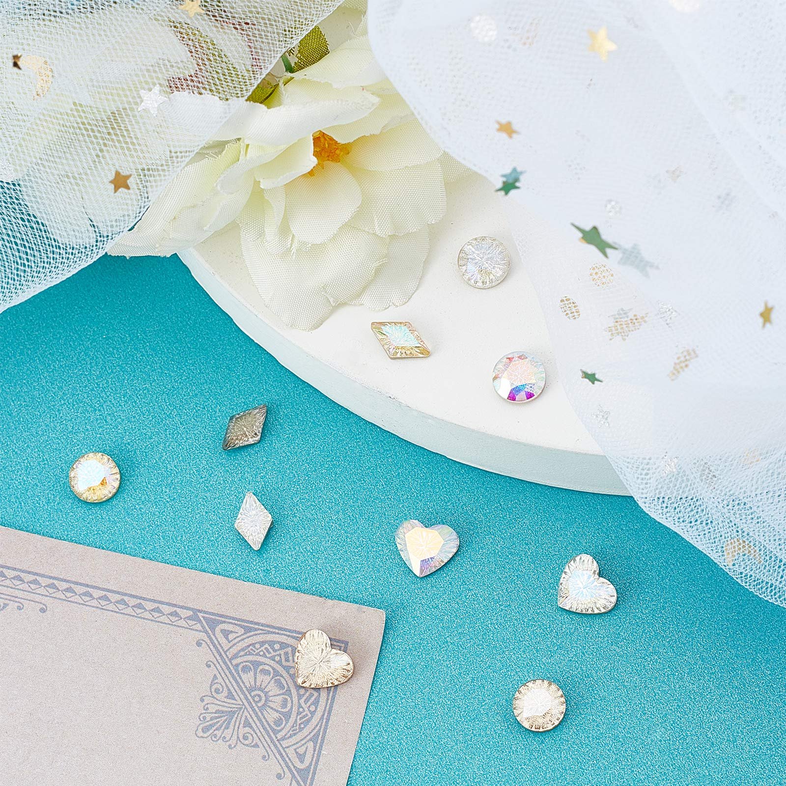 Кришталеві NICENEEDED, Різнокольорові металеві камінці для 3D дизайну, фото №7