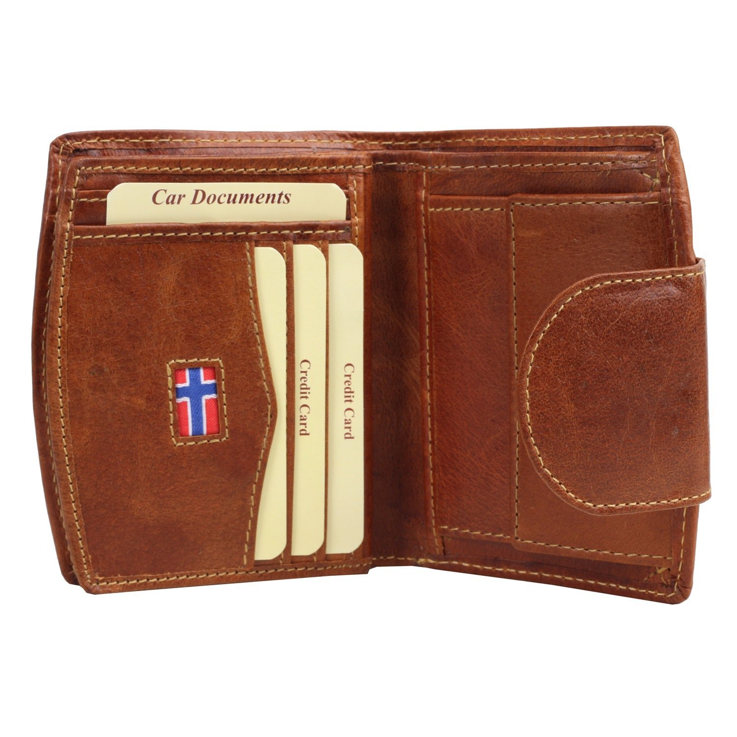 Кошелек Greenburry Expedition 532 bar Exchange Leather Nature - Cognac, фото №2