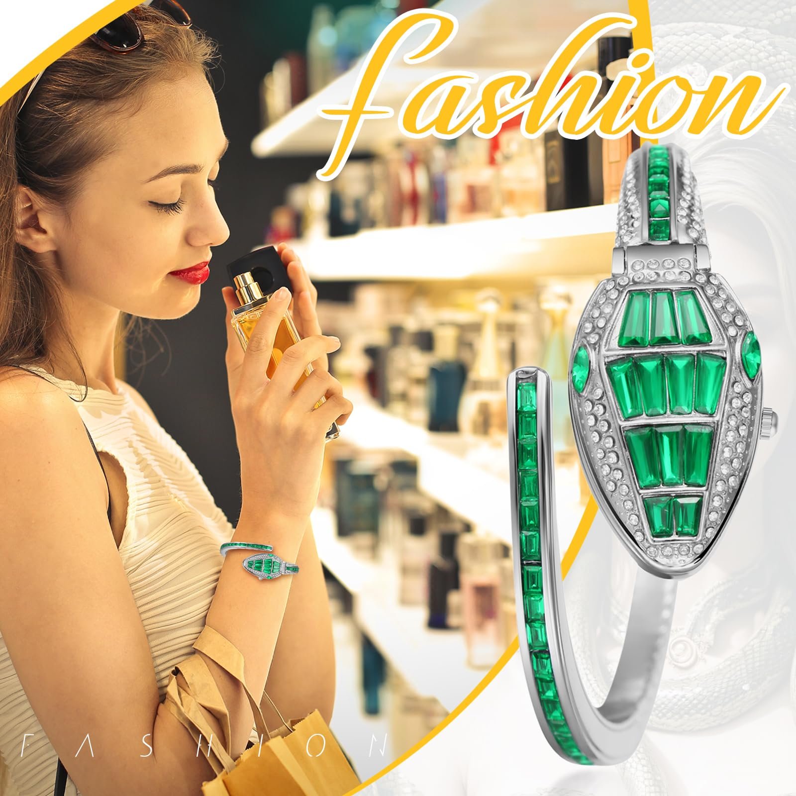 Часы Женские JewelryWe Schlange Аналоговые Кварцевые, фото №5