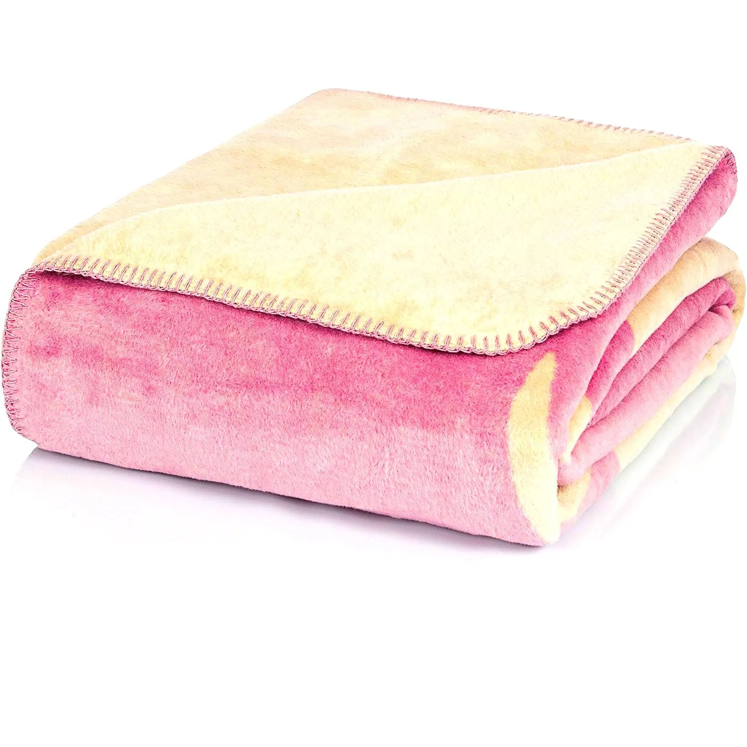 Одеяло Glart XL Мягкое Розовое с оленьим мотивом, 150 x 200 см, Очень пушистое и мягкое, Идеально подходит как одеяло, накидка на диван или одеяло для кушетки, фото №1