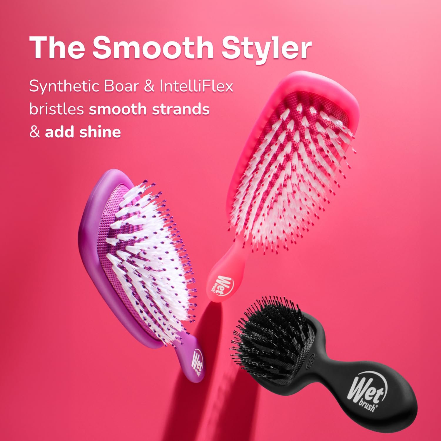 Щітка для волосся Wet Brush Shine Enhancer рожева, фото №10
