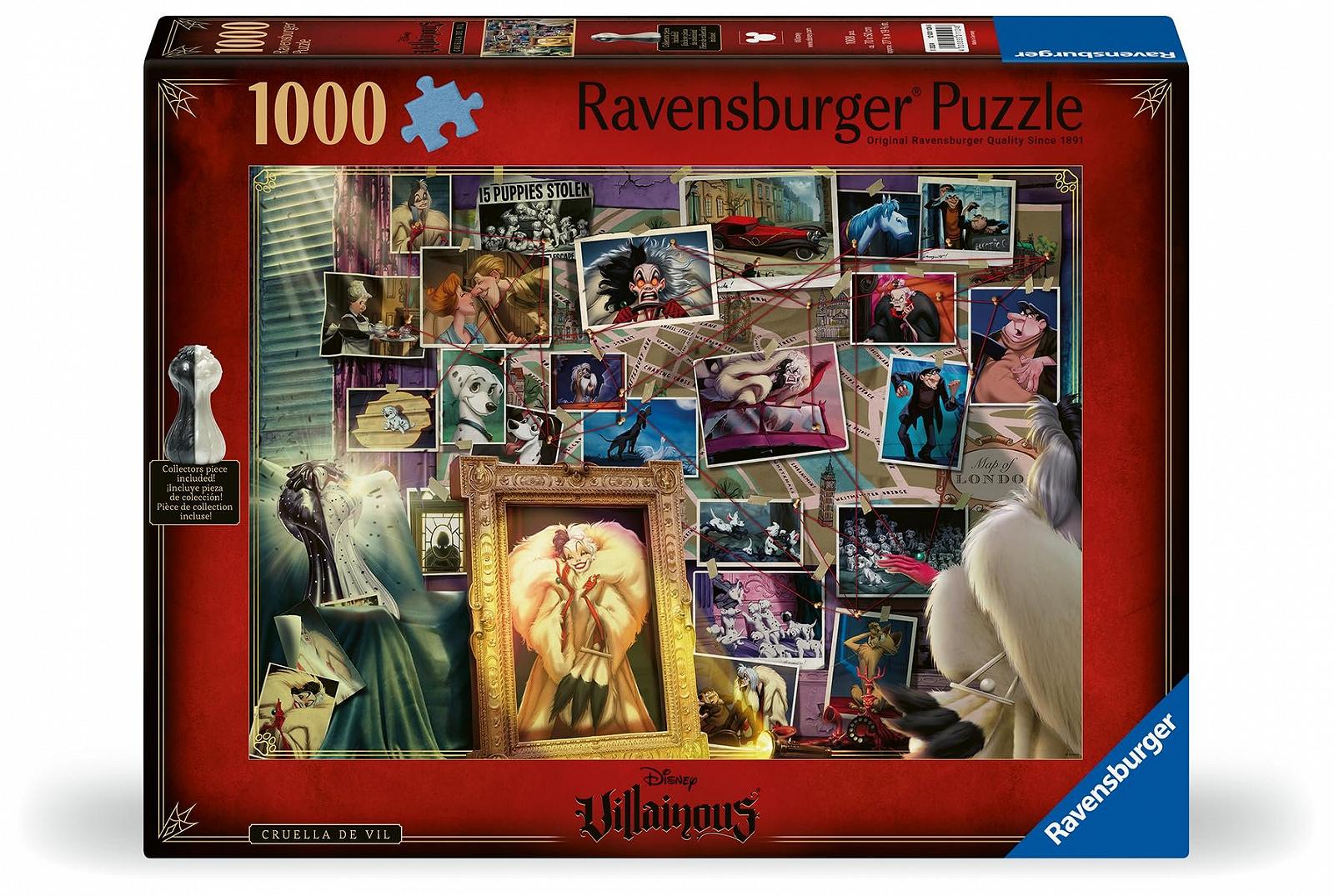 Пазл Ravensburger Disney Villainous Cruella de Vil and Figure 12001124 1000 элементов, фото №1