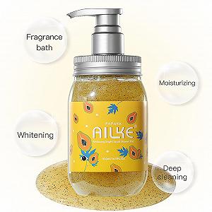 Гель-скраб для душу AILKE Papaya Відбілювальний зволожуючий 500 мл synthetic.ua - Фото 1