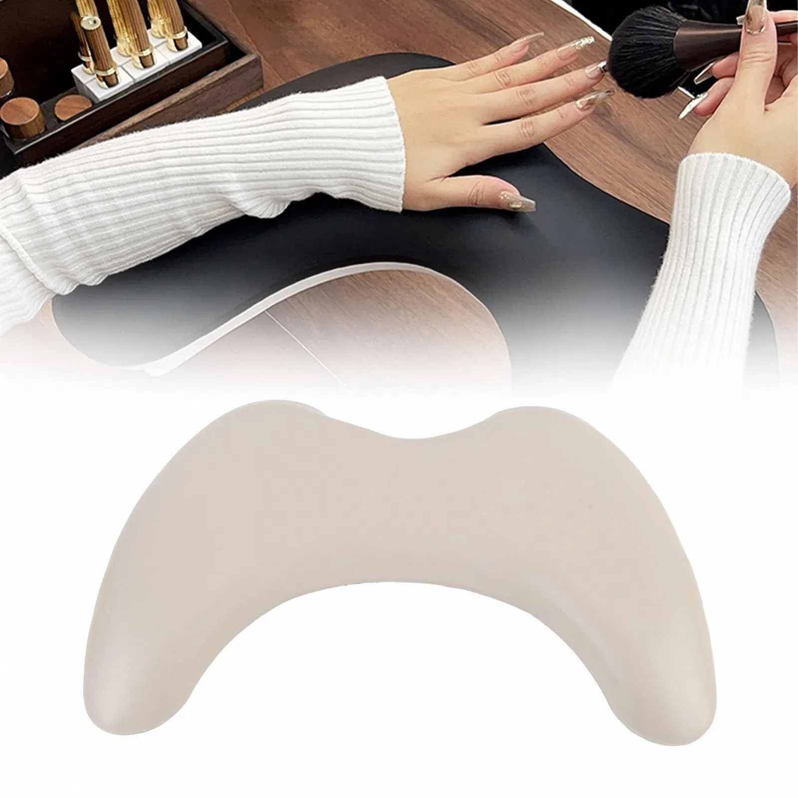 Підставка для рук майстра манікюру U-подібна знімна подушка, фото №4