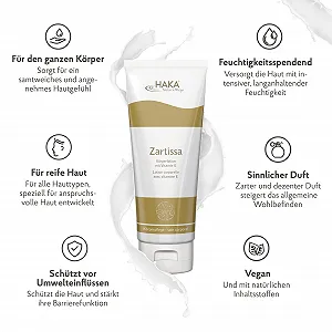 Лосьйон для тіла HAKA Zartissa для зрілої шкіри, 200 мл, з вітаміном Е ціна на synthetic.ua - Фото 1 Лосьйон для тіла HAKA Zartissa для зрілої шкіри, 200 мл, з вітаміном Е synthetic.ua - Фото 1