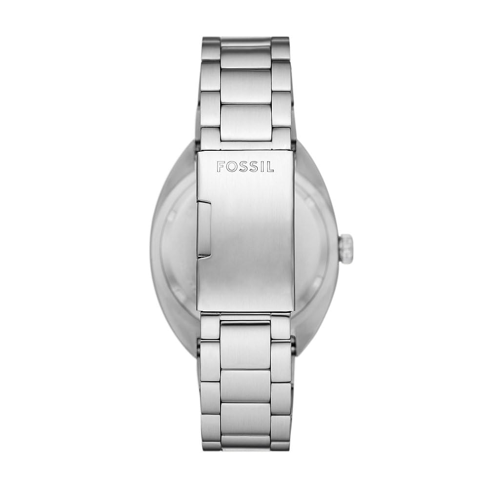 Чоловічий годинник Breaker Fossil, кварцовий механізм з трьома стрілками та датою, ремінець з нержавіючої сталі або силікону, фото №5